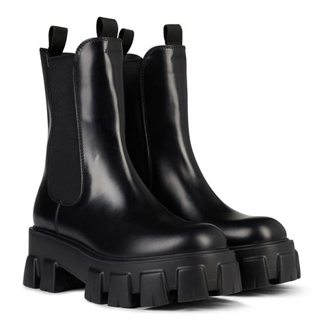 prada monolith chelsea boots.